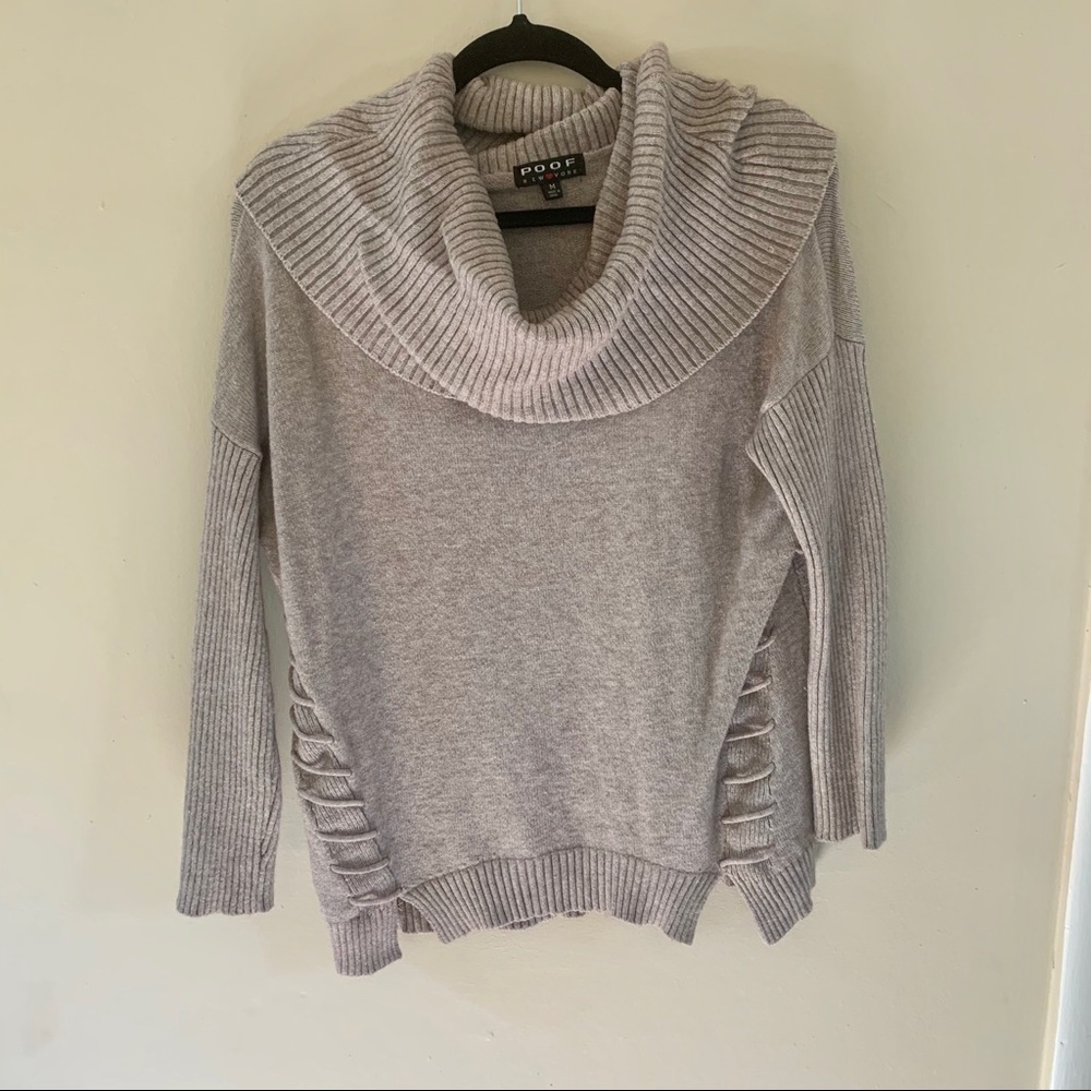 POOF Cowl Neck Sweater